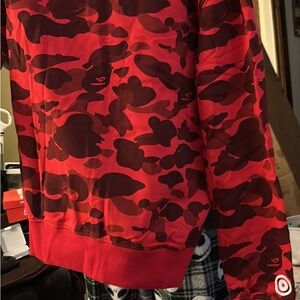 A Bathing Ape Red Camo Men’s Hoodie -